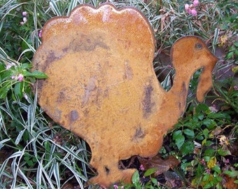 Turkey Garden Stake / Thanksgiving / Rustic / Metal /Garden Art /Outdoor /Ornament /Yard Art / Garden Decor / Lawn / Garden Decor / Outdoor