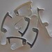 20pcs silver plated vintage style fold over clasps