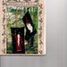 Primitive Folk Art Wool Applique Pattern - Whirlygig Santa and Little Kris - Liberty Rose - DESTASH