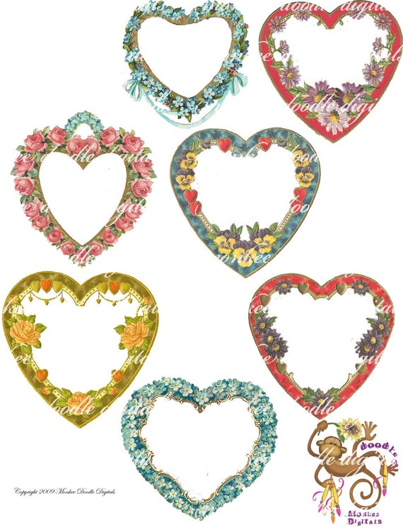 free victorian heart clip art - photo #10