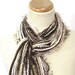 Brown and Tan Fringe Scarf