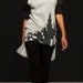 art Dress Good evening New York City, Tunic, Art to wear dress, Hand painted dress, Gray tunic dress, Black, Pleated, OOAK