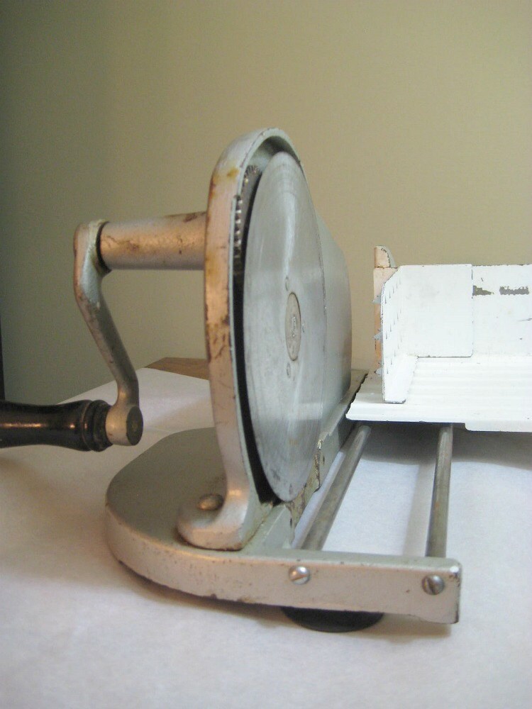 Vintage Meat Slicer Sears Hand Crank by samandchris on Etsy