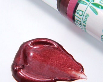6g Mineral Lip Gloss - Garnet Lip Gloss - Deep Red