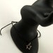Bamboo Cord Wish Bracelet with Silver Star Charm, wishful, jewelry, anklet, black