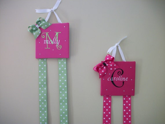 Items Similar To Bow Holders Embroidered Custom Made Personalized On Etsy