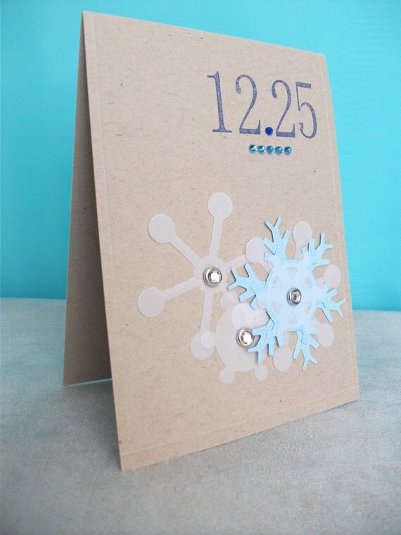 Items Similar To Handmade Snowflake Bunch Holiday Card Set On Etsy