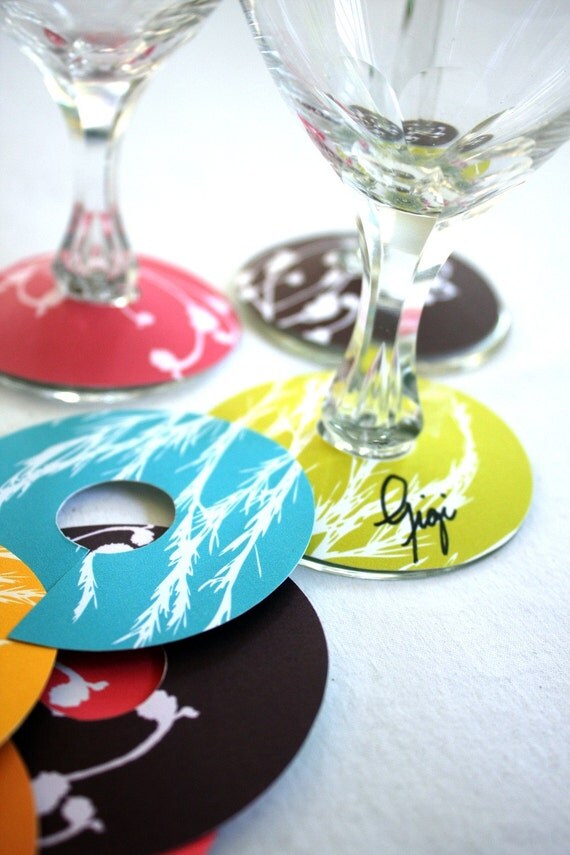 Items Similar To Printable Paper Modern Botanicals Wine Glass Slipper Name Card Tags On Etsy Items similar to printable paper modern botanicals wine glass slipper name card tags on etsy