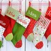 Custom order for Jaymie Christmas Stocking 6x