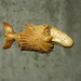 Christmas Gift Wood Carving Fish art, Rustic Log Cabin Decor on Etsy carved by Gary Burns the Treewiz, Handmade Woodworking