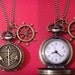 Timepiece nautical sailor pendant quartz movement pocket watch necklace with gift box
