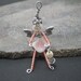 ANNE Pink Magic Good Luck Fairy Cell Phone Charm or Zipper Pull