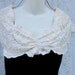 ON SALE - Vintage Gunne Sax Black and White Party Dress, Iridescent Sequins, Velvet