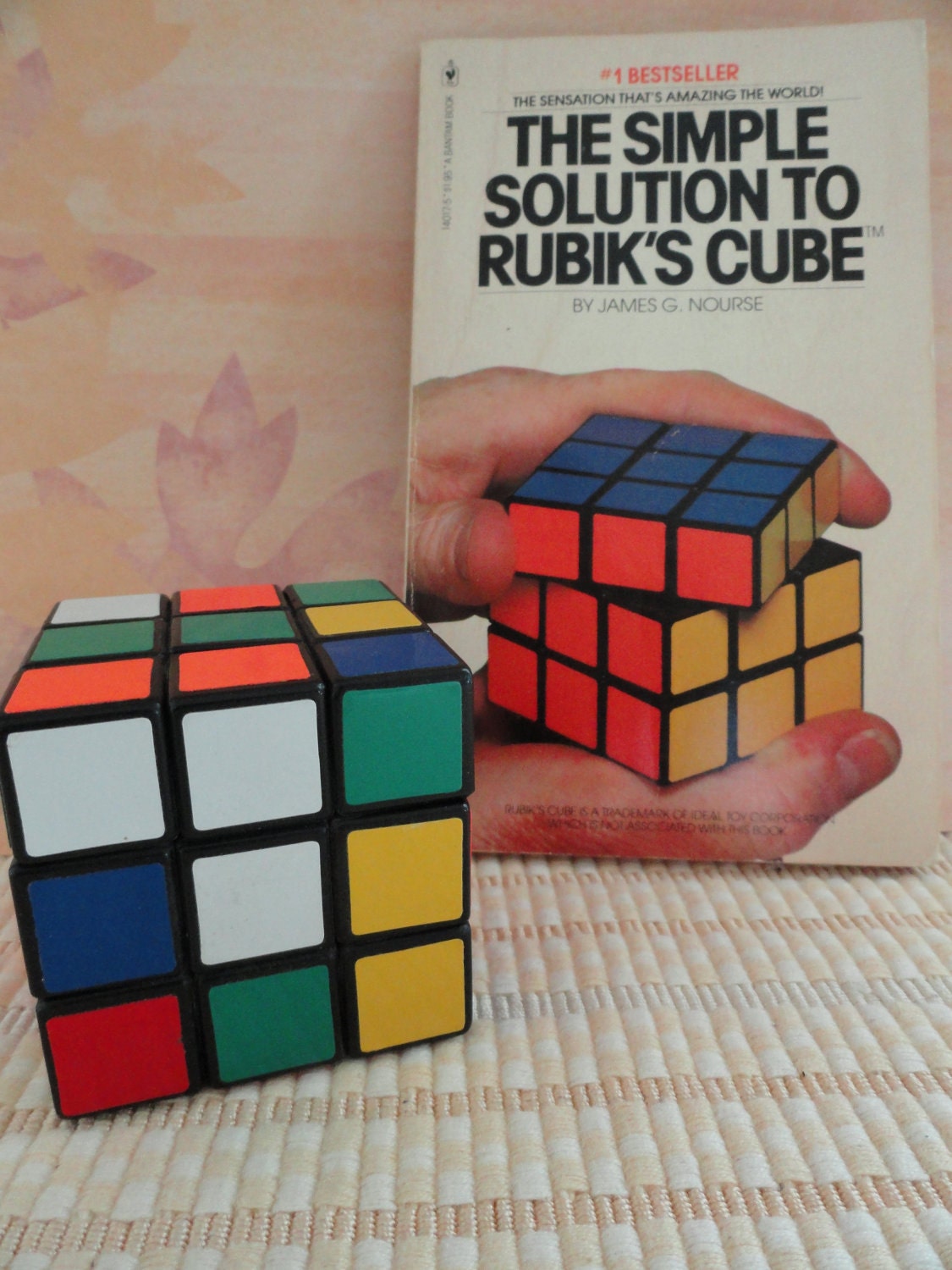 Vintage Rubik's Cube and Simple solution Book