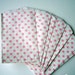 Baby Pink Polka dot Big Bitty Bags Party Favors Paper Pattern 6.25" x 9.25" Pack of 20