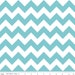 BACK in stock, Medium Chevron in AQUA by Riley Blake Designs 1/2 yard total