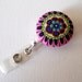 Whimsical Flower - Retractable ID Badge Reel - Name Tag Holder - RN Badge - Flower Badge Reel - Nursing Badge - Nurse Badge Clip