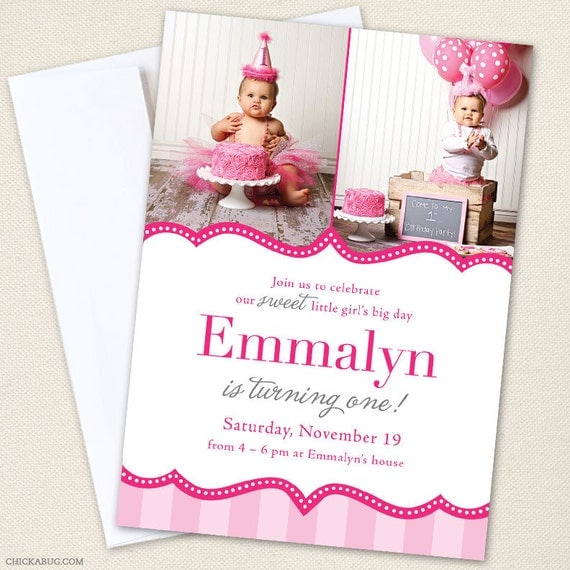 Pretty In Pink Birthday Party Invitations 5