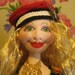 OOAK - Art Doll - Soft Sculpture - Guitar Player - Jewel