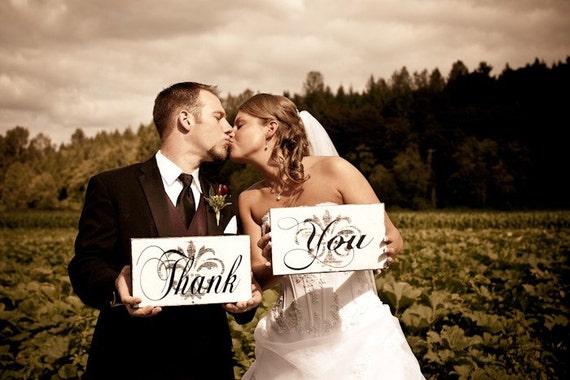 Photo you Thank Rustic signs Signs, wedding  thank Signs,   rustic Prop, Photobooth, Wedding You Thank