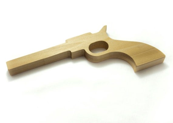 Wooden Toy Pistol Gun 6004