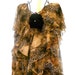 Boho Chic Top Animal Print Chiffon Ruffle Tunic Top 70s Retro Stevie Nicks Gypsy Shirt XL Boho Chic Womens clothing