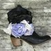 Cowboy Boot bling, Cowgirl Boot accessories, Texas, Blue, Farm Girls, Rose, Country Western, Romantic, Bling Boots