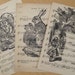 alice in wonderland shabby chic vintage sheet music lot of 3
