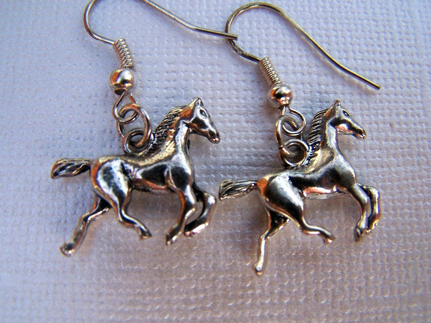 Silver Horse Earrings Gold Horse Jewelry Equestrian Arabian