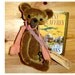 Primitive Teddy Montague, 11inch, mohair, jointed, antique shoe button eyes, OOAK, Half price Sale