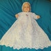 Foliage Lace Christening Gown 3 Piece Set