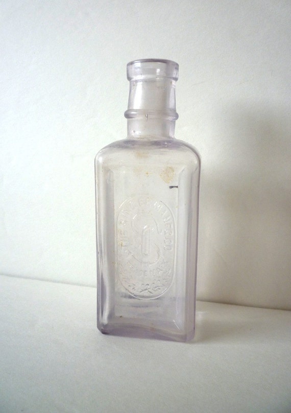Bottle SALE OLD Singer Sewing Machine Oil Bottle Purple