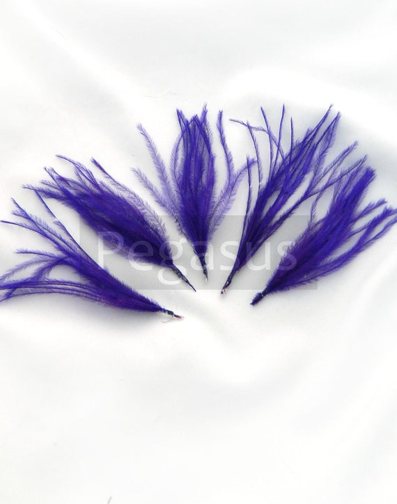 ROYAL PURPLE Ostrich Feather Sprays. Cruelty free DIY feathers