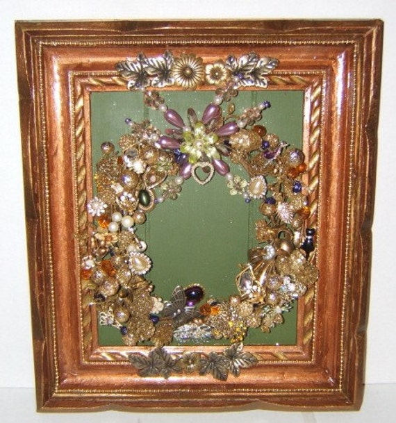 Vintage Jewelry  Wall  Decor 