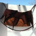 Pouch cross body bag brown and tan suede w/ nylon strap (Free Shipping in US)