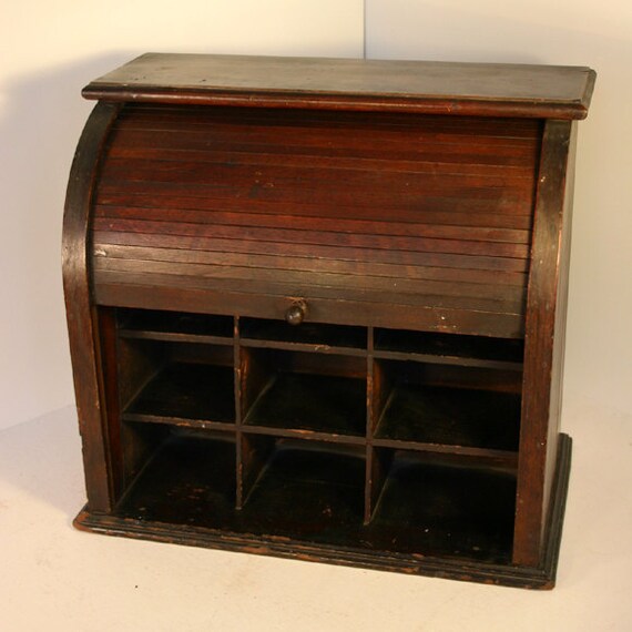 Antique Roll Top Desk Organizer