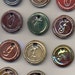 Set of 5 Ceramic Initial / Alphabet Charms - Choose your letters and colors