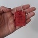 Handmade Red Ceramic Bib Necklace with Poetry Quote - I Would Break Into Blossom OOAK
