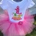 Birthday girl whale cupcake onesie, zoology birthday, customized onesie and tutu