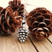 Pine Cone Necklace, Sterling Silver Charm and Chain, Pinecone, Pendant Necklace, Autumn, Fall Jewelry