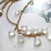 Moonstone gold fill dangle necklace