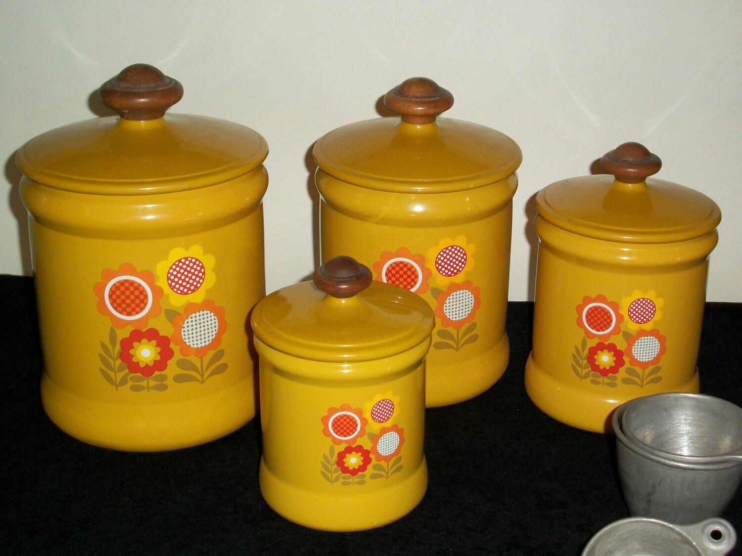 Vintage Westbend Canister Set in Mustard Yellow