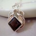 Smokey Quartz sterling silver pendant