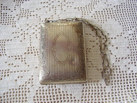 Vintage Coin Compact Purse German Silver by MariaMarrese on Etsy