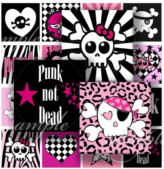 Items Similar To Emo, Punk,rock Digital Collage ( 336) Sheet 1.5 Inch 