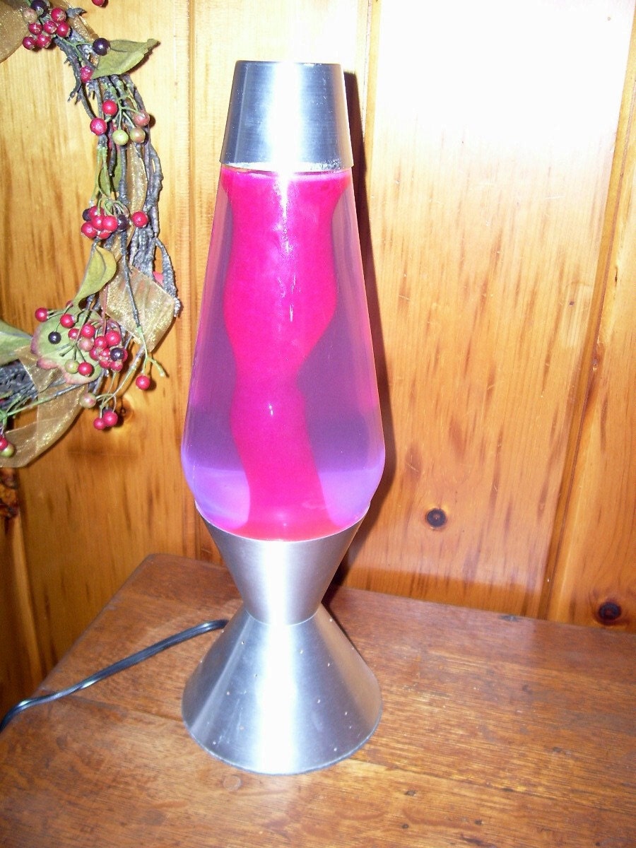 SALE Large Vintage 1960s RED LAVA Lamp Funky by thefunnybunny