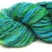Handspun yarn in hand dyed merino wool, alpaca, silk and mohair- 68 yards, 1.5 ounces/ 43 grams