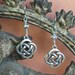 Pewter Celtic Knot Dangle Earrings