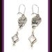 RESERVED FOR TINA - Black Friday Cyber Monday Silver Skull Day of the Dead Dia de los Muertos Charm Pierced Earrings Handmade