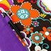 Fabric journal cover for composition notebooks - includes pen - Retro Flowers (Ready To Ship)